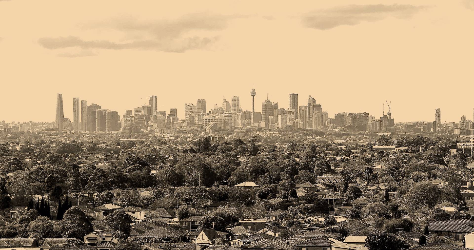 Sydney skyline seen from the Inner West Sydney skyline seen from the Inner West